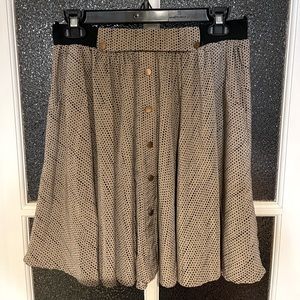 Mustard seed Polka dot skirt